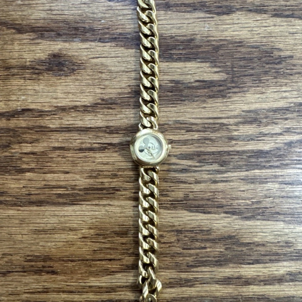 Mickey Gold Chain Watch